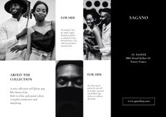 Young African American Couple Advertise Fashion Collection