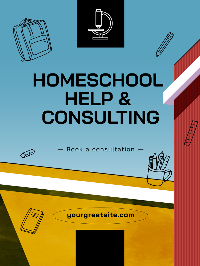 Home Education Ad Poster 36x48in Design Template