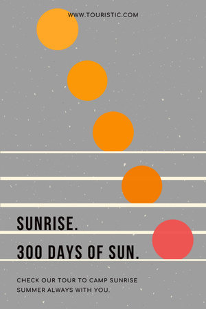 Template di design Join to Tour 300 Days of Sun Tumblr