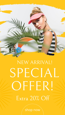 Special Offer for New Summer Collection Instagram Story Design Template