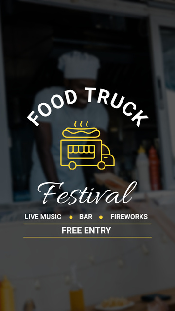 Ontwerpsjabloon van Instagram Story van Festival of Street Food Trucks
