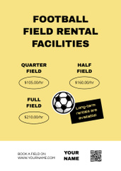 Football Field Rental Facilities with Ball and Gate