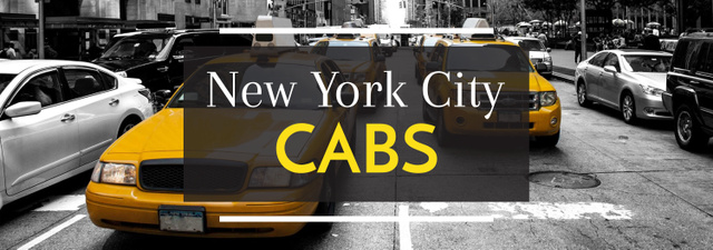 Taxi Cars in New York Tumblr Šablona návrhu
