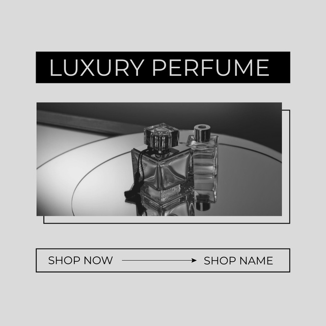 Luxury Perfumes Sale Offer Instagram Tasarım Şablonu