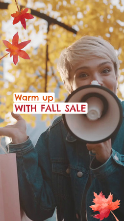 Thanksgiving Fall Sale Offer For Warm Outfits TikTok Video Design Template
