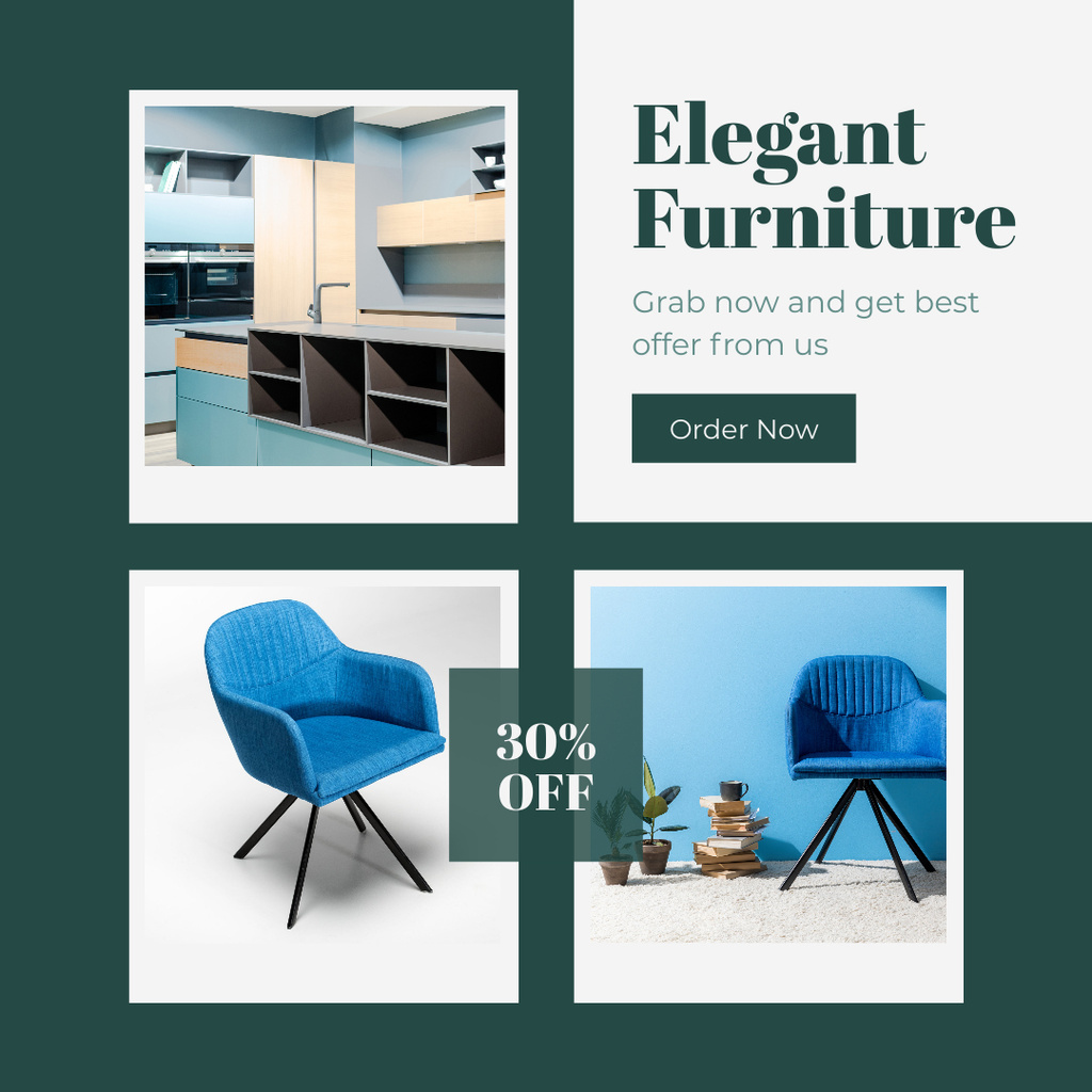 Home Furniture Offer Instagram Design Template