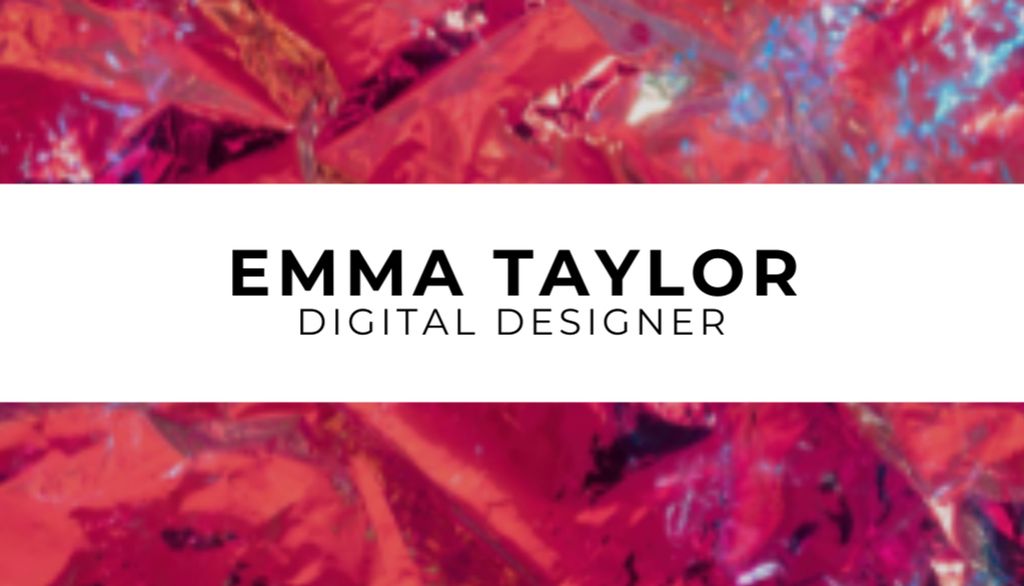 Szablon projektu Digital Designer Service Offering Business Card US