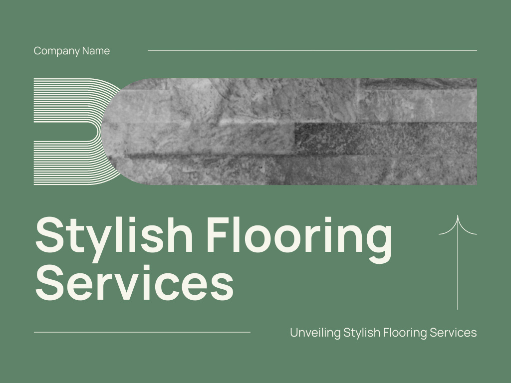 Offer of Stylish Flooring Services Presentation tervezősablon