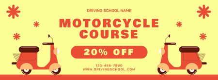 Platilla de diseño Skillful Driving Motorcycle Course At Discounted Rates Facebook cover