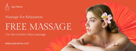 Free Massage and Spa Treatments Coupon Design Template