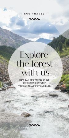 Platilla de diseño Eco Tourism Inspiration Graphic