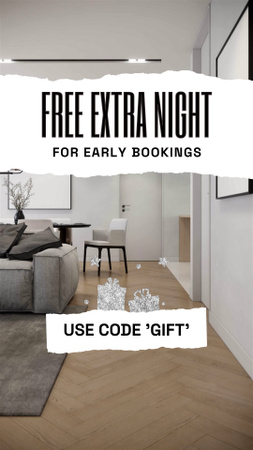 Platilla de diseño Free Night For Early Booking As Gift Offer TikTok Video