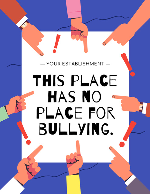 Bullying Awareness Proclamation Poster 8.5x11in Šablona návrhu