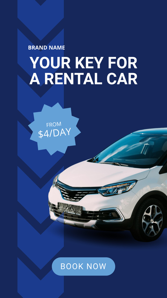 Car Rental Services Instagram Story – шаблон для дизайну