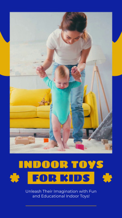 Plantilla de diseño de Venta de juguetes de interior para niños TikTok Video 