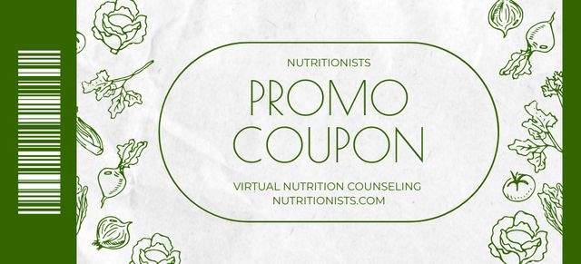 Versatile Provision of Nutritionist Services Coupon 3.75x8.25in Design Template