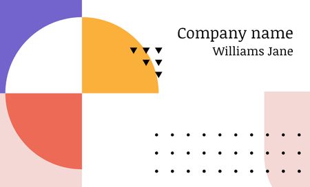 Designvorlage Image of Company Logo für Business Card 91x55mm