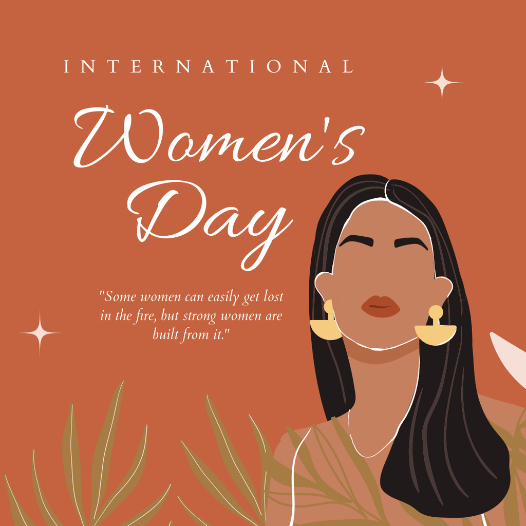 Women's Day Wishes with Attractive Woman Instagram Modelo de Design