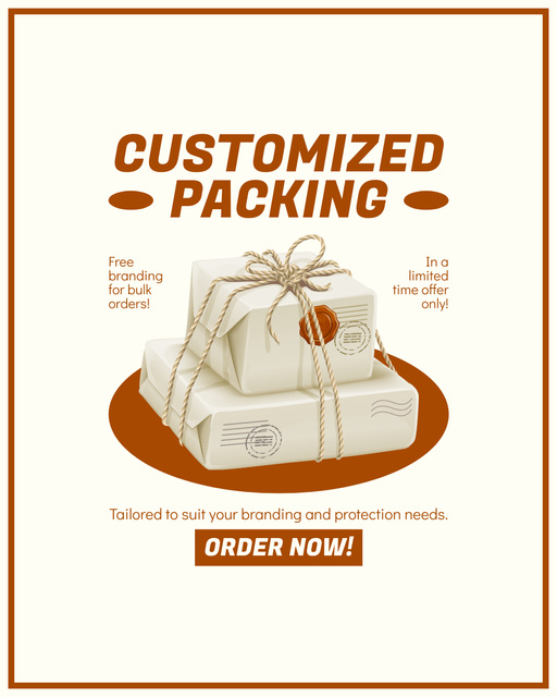 Reliable Packing and Courier Services Instagram Post Vertical Design Template