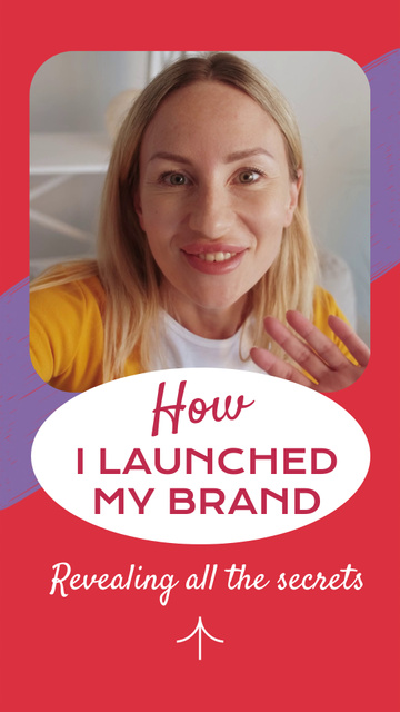 Personal Experience Of Launching Own Brand Instagram Video Story tervezősablon