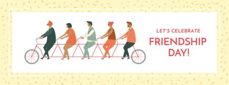 Friendship day greeting card Facebook cover – шаблон для дизайну