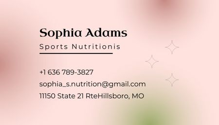 Platilla de diseño Nutrition Specialist Service Offer Business Card US