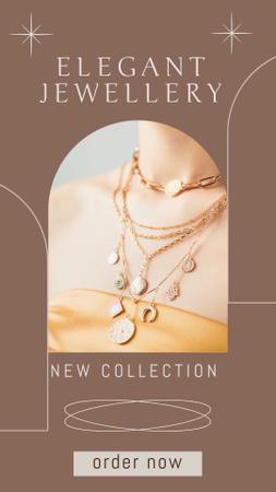 Designvorlage Elegant Jewellery für Instagram Story
