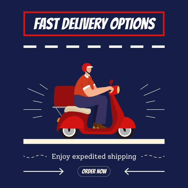 Modèle de visuel Express Urban Delivery of Orders and Parcels - Instagram