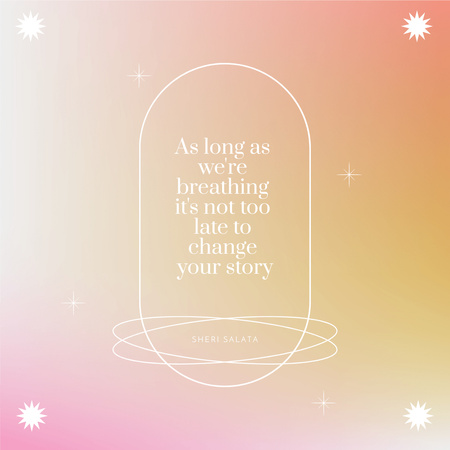 Template di design Inspirational Quote in Pink Instagram