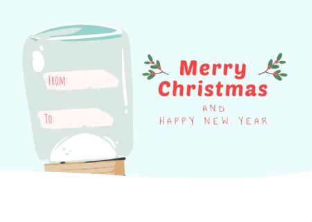 Christmas Holiday Greeting Card Tasarım Şablonu