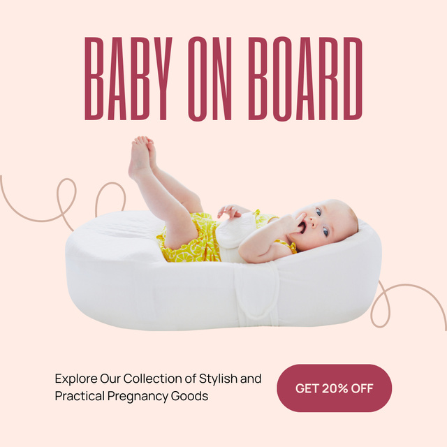 Plantilla de diseño de Promo Collection of Stylish and Comfortable Products for Baby Instagram 