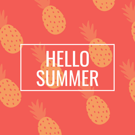 Congratulations on Coming of Summer Instagram – шаблон для дизайна