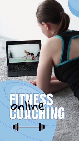 Convenient Online Fitness Coaching Offer TikTok Video Design Template