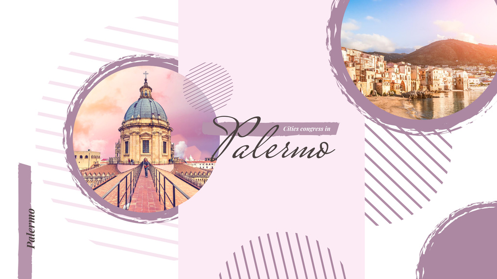 Palermo city view Youtube Design Template
