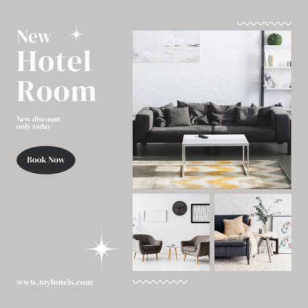 New Hotel Room Offer Instagram Design Template