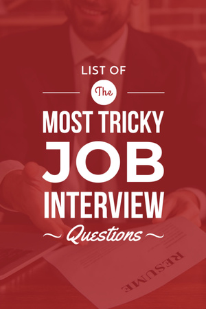 List of Questions for Job Interview Flyer 4x6in – шаблон для дизайна