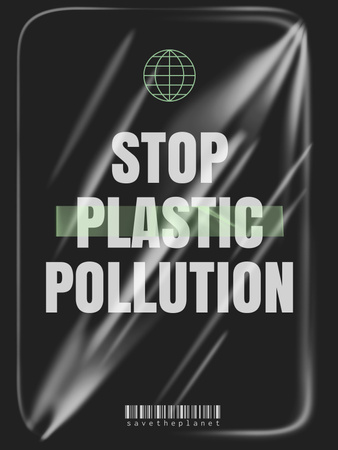 Plantilla de diseño de Plastic Pollution Awareness Poster US 