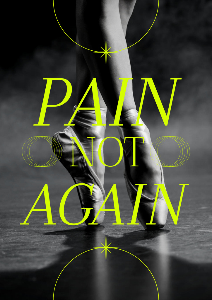 Pain Not Again Poster Šablona návrhu