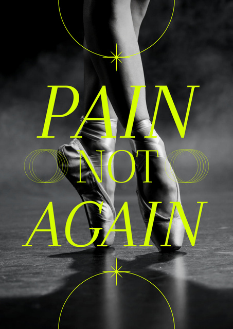 Pain Not Again Poster Design Template