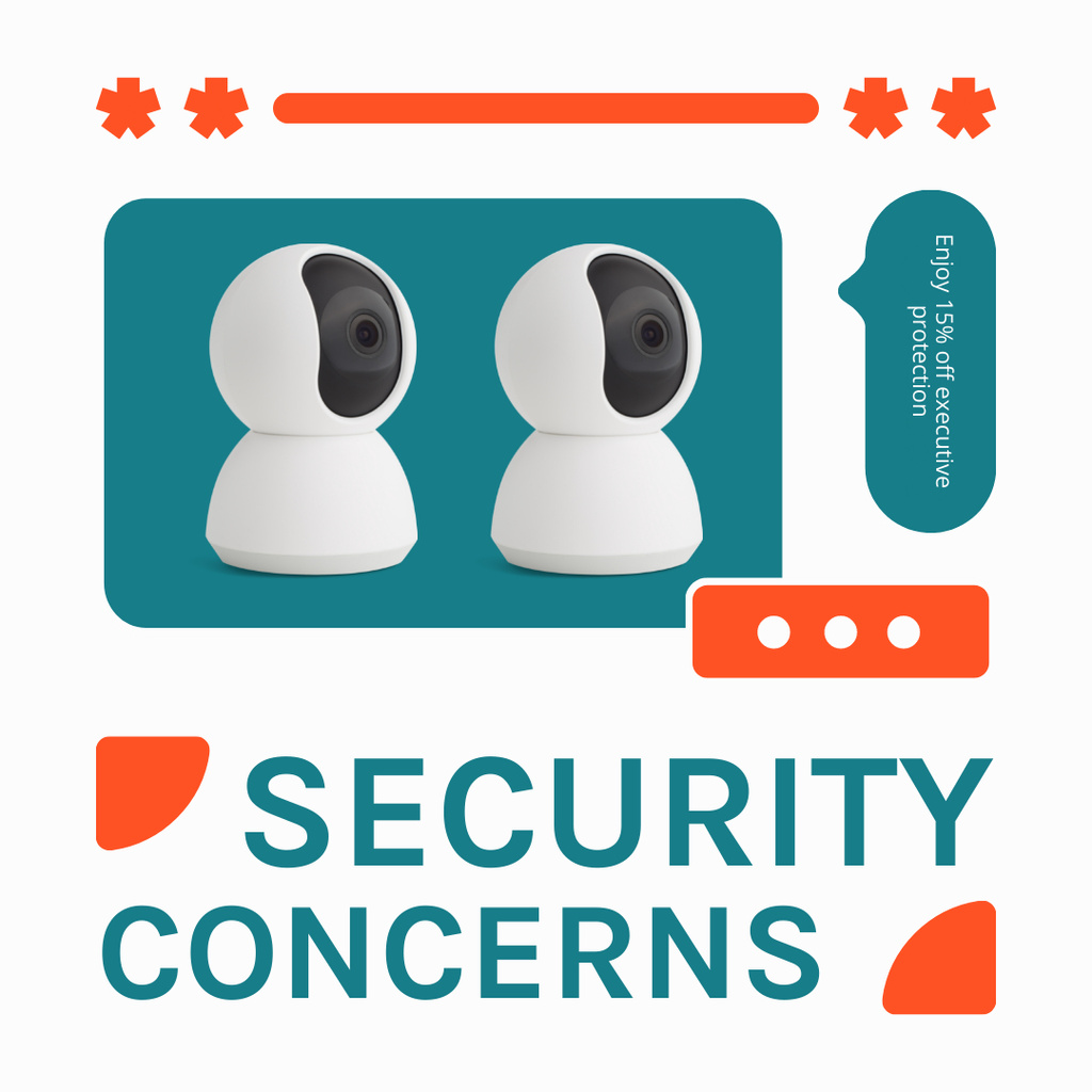Designvorlage Home Security Concepts für Instagram AD