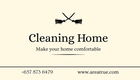 Cleaning Services Offer Business Card US Πρότυπο σχεδίασης