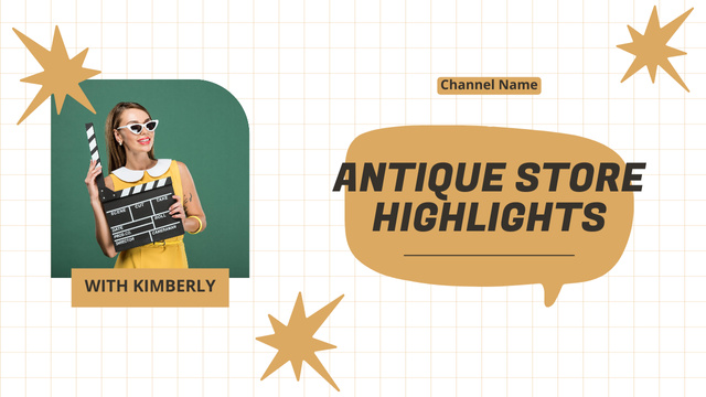 Template di design Antiques Store Highlights Youtube Thumbnail