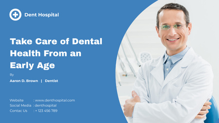 Template di design Tips for Taking Care of Dental Health Youtube Thumbnail