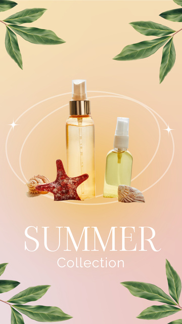 Ontwerpsjabloon van Instagram Story van Summer Skincare Products