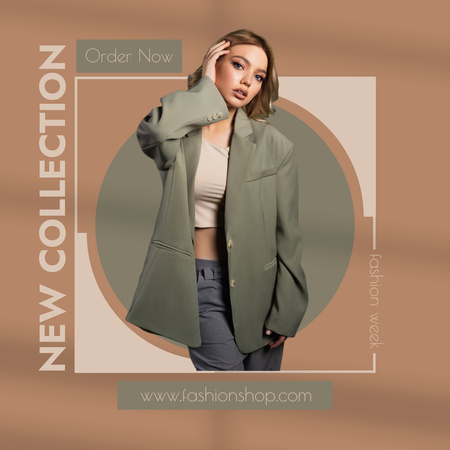 Designvorlage Female Fashion Clothes Sale Ad für Instagram