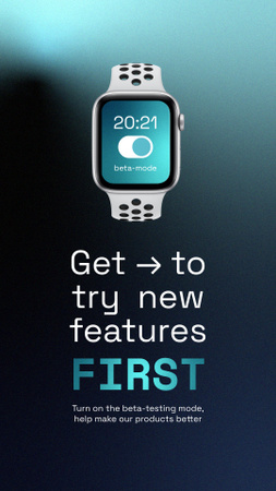 Platilla de diseño Smart Watches Startup Idea Ad Instagram Story