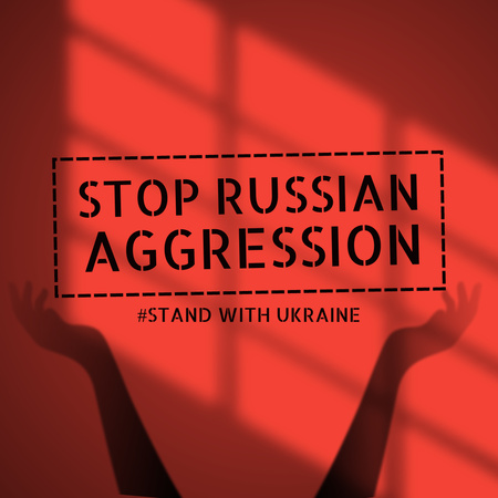 Stop Russian Aggression Instagram Design Template