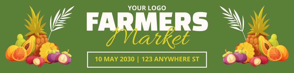 Plantilla de diseño de Welcome to Farmer's Market Twitter 