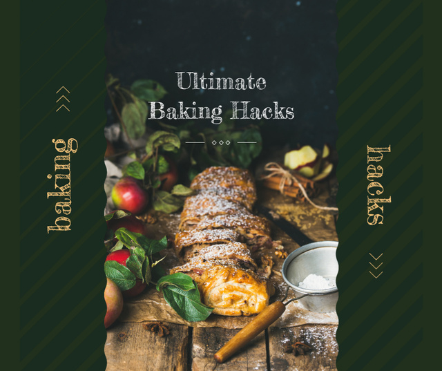 Ontwerpsjabloon van Facebook van Baking Tips Ad