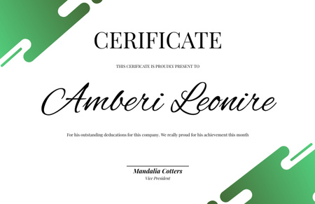 Plantilla de diseño de certificado de logro Certificate 5.5x8.5in 